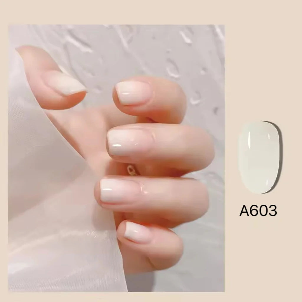 MAYCHAO Transparent Jelly Gel Nail Polish SemiPermanent Polish Soak Off UV LED Gel Art Nail Varnish Nude Collection 7.3ml DIY