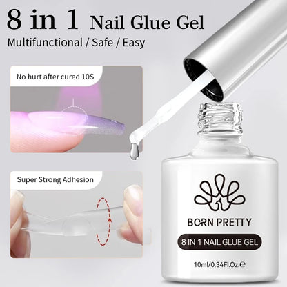 BORN PRETTY Cat Magnetic Gel Nail Polish 10ml Crystal Holographics Glass Bead Semi Permanent Soak Off UV LED Nail Art Manicure