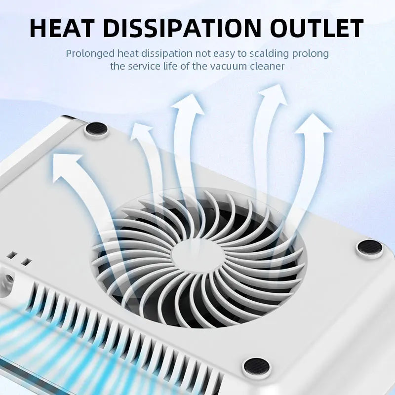 Powerful Nail Dust Vacuum Collector Professional Nail Dust Extractor With Reusable Filter Manicure Equipment Adjustable Speed