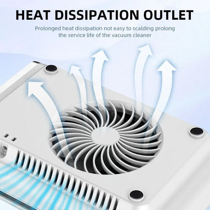 Powerful Nail Dust Vacuum Collector Professional Nail Dust Extractor With Reusable Filter Manicure Equipment Adjustable Speed