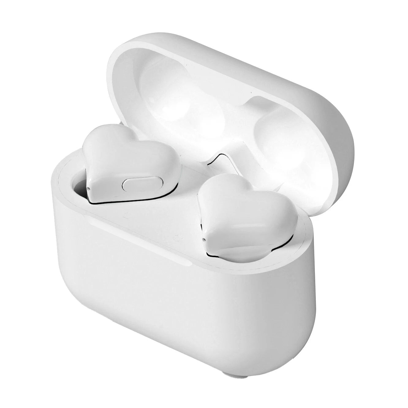 Bluetooth 5.3 Wireless Headphones Heart Shaped Earphones Woman HiFi Music Heart Earbuds Headset Fashion High Quality Girl Gifts