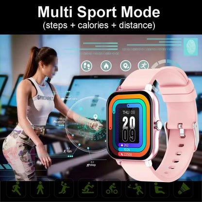 Waterproof Smart Watch with Message, Call, Sleep and Monitoring Sports Pedometer Information Alerts For iPhone Android