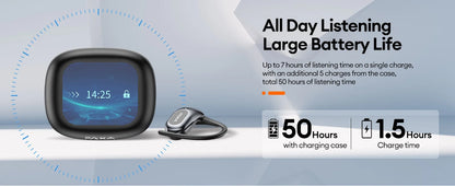 PAXA OpenAirUltra AI Translation Real Time 3-in-1 Translator Earbuds 145 Languages & Accents Bluetooth 5.4 Translating Earphones