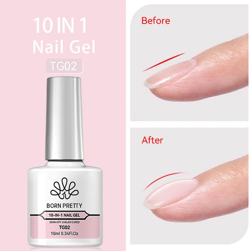 BORN PRETTY Cat Magnetic Gel Nail Polish 10ml Crystal Holographics Glass Bead Semi Permanent Soak Off UV LED Nail Art Manicure