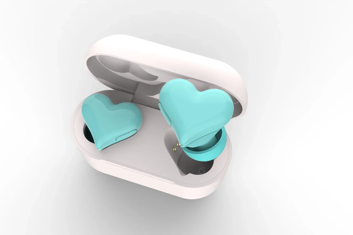 New heartbuds love earphones heart-shaped earphones cute girls wireless bluetooth earphones with colorful lights ear buds