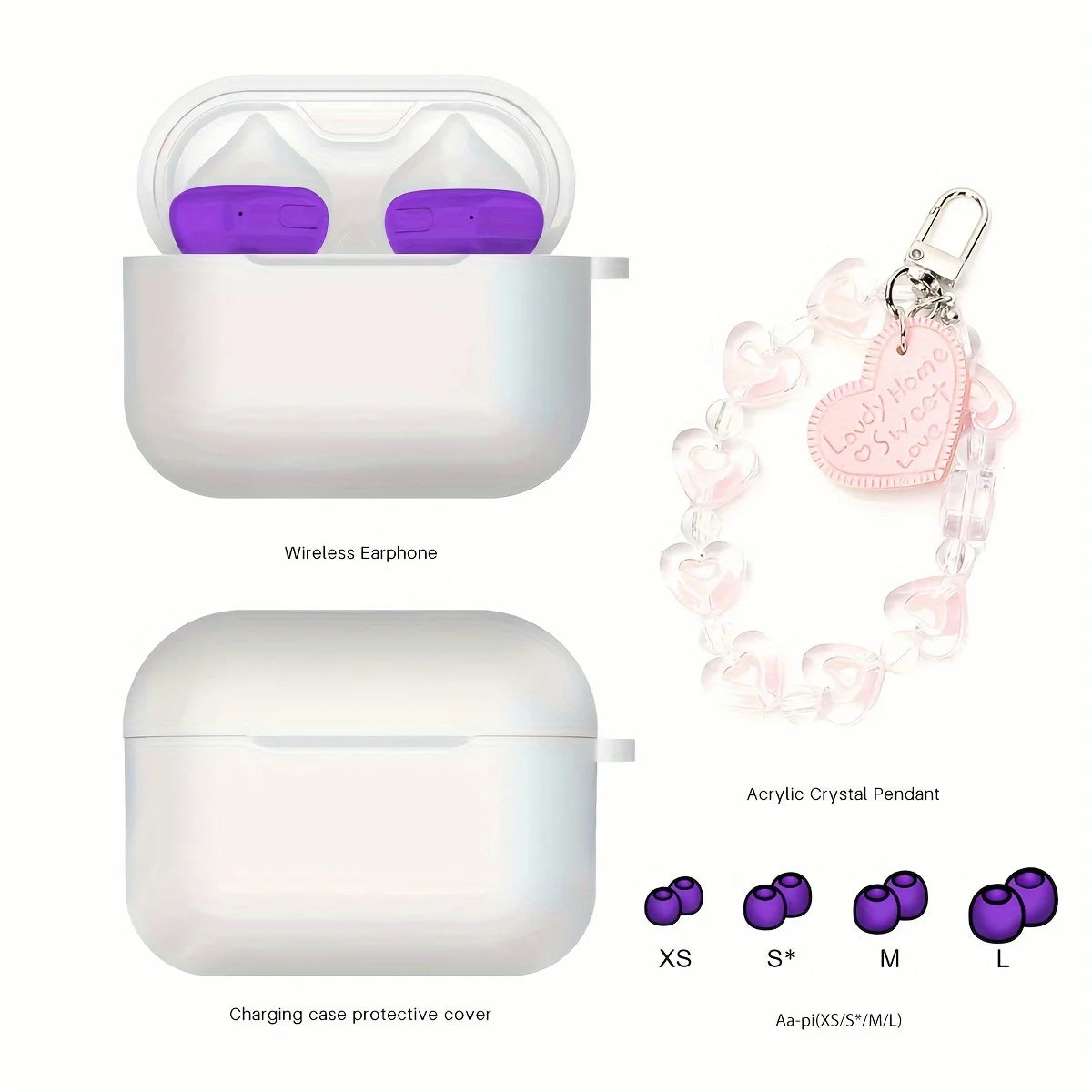 New Bluetooth headphones, Cute, wireless for sports included with a smart noise cancelling. A favorite gift for pretty girls