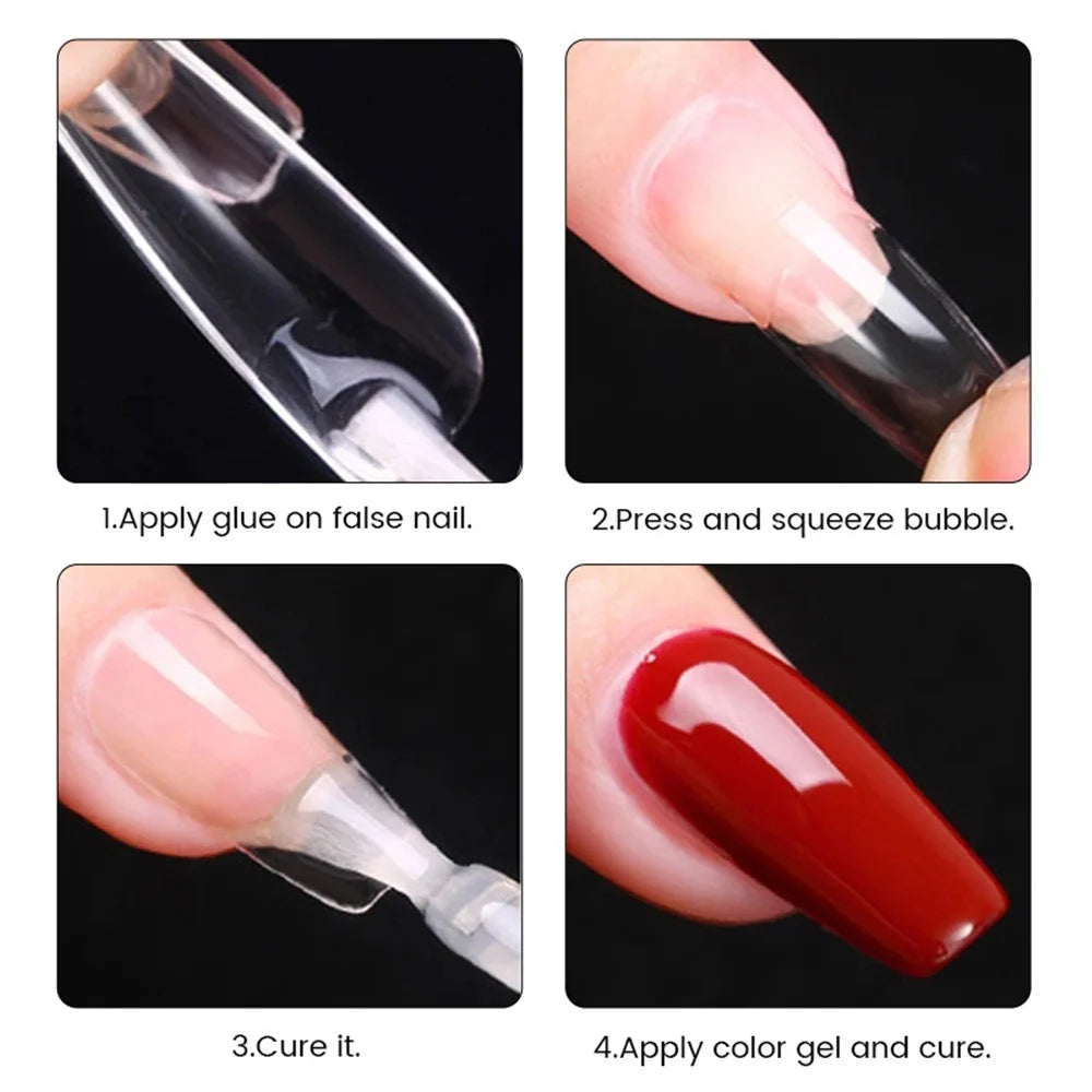 550pcs of full cover Soft Gel Nail Tips previously sanded - Long/Medium/Short Almond, Stiletto, OVAL, and Coffin shape. Perfect for professional nail extensions, self nails and press on nails.