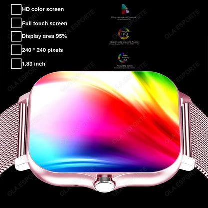Waterproof Smart Watch with Message, Call, Sleep and Monitoring Sports Pedometer Information Alerts For iPhone Android