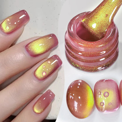 BORN PRETTY Cat Magnetic Gel Nail Polish 10ml Crystal Holographics Glass Bead Semi Permanent Soak Off UV LED Nail Art Manicure