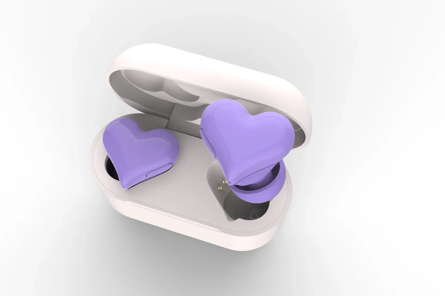 New heartbuds love earphones heart-shaped earphones cute girls wireless bluetooth earphones with colorful lights ear buds