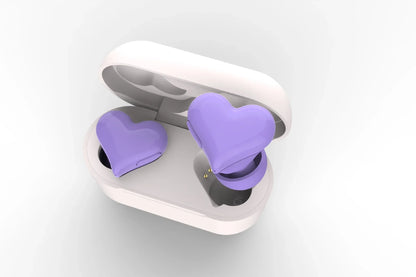 New heartbuds love earphones heart-shaped earphones cute girls wireless bluetooth earphones with colorful lights ear buds
