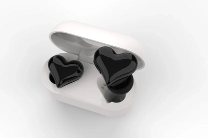 New heartbuds love earphones heart-shaped earphones cute girls wireless bluetooth earphones with colorful lights ear buds