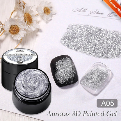 BORN PRETTY Cat Magnetic Gel Nail Polish 10ml Crystal Holographics Glass Bead Semi Permanent Soak Off UV LED Nail Art Manicure