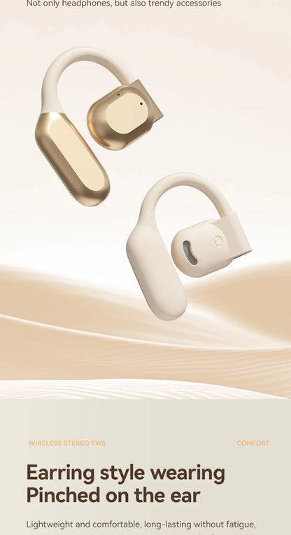 AI Translator Earbuds Wireless BT Real Time Translators Headphones Two-Way Instant Voice Translator Ear Hook for Business Travel