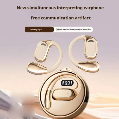 AI Language Translator Earbuds Real Time Translation in 144 Languages for Travel, Business/Bluetooth 5.3