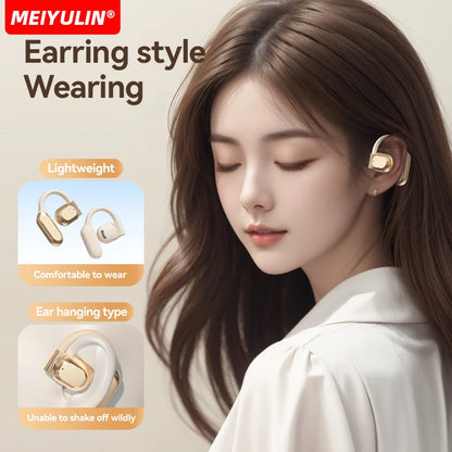 AI Translator Earbuds Wireless BT Real Time Translators Headphones Two-Way Instant Voice Translator Ear Hook for Business Travel