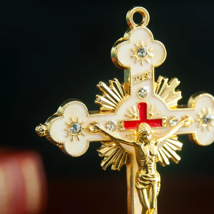 Catholicism small cross ornaments home tabletop decoration car interior center console decoration Православие