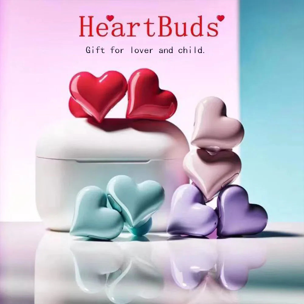 Wireless/Bluetooth earphone Heart Shaped High Quality great for Game, Music, Mobile Phone conversations, Sport,  Outdoor, Office or Study