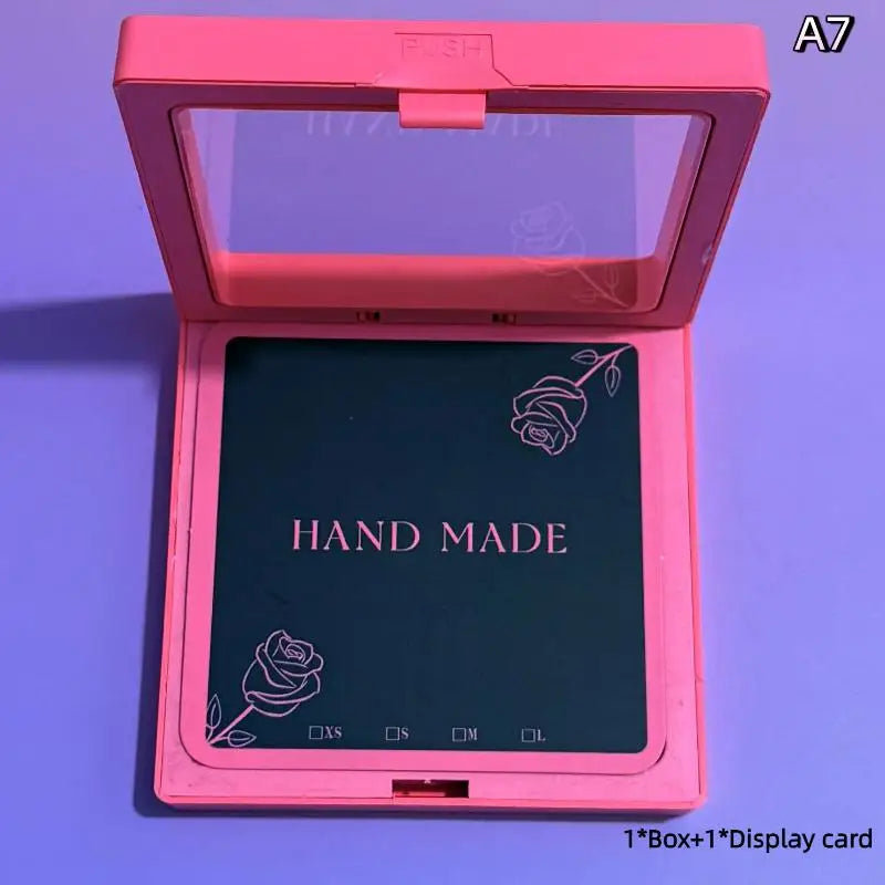 False Nails Display Cards Storage Box Personality Fluorescent Color False Nail Tips Manicure Tools Art Supplies