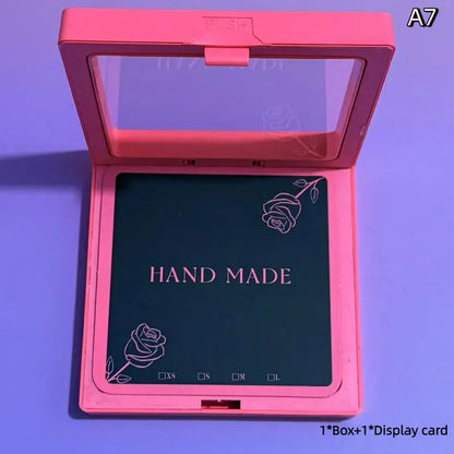 False Nails Display Cards Storage Box Personality Fluorescent Color False Nail Tips Manicure Tools Art Supplies