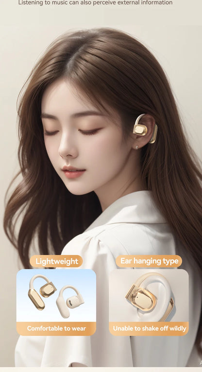 AI Translator Earbuds Wireless BT Real Time Translators Headphones Two-Way Instant Voice Translator Ear Hook for Business Travel