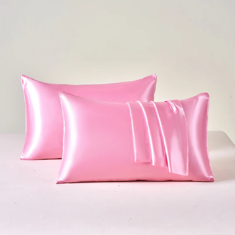 Satin Pillow cover (set of 2 Soft Breathable, Smooth Pillow Covers)