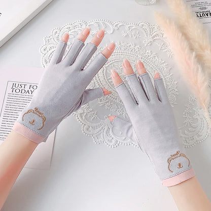 1 Pair Anti UV Nail Gloves UV Gel Shield Glove Fingerless Manicure Nail Art Tools LED Lamp Nails Dryer Radiation for Salon Tools
