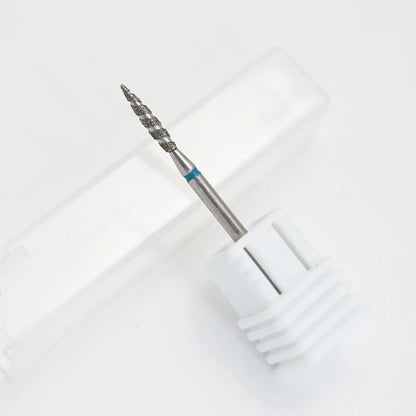 2/1Pcs Tornado Flame Diamond Nail Drill Bit Milling Cutters Dead Skin Remover Pedicure Diamond Burrs for Electric Polisher Tools
