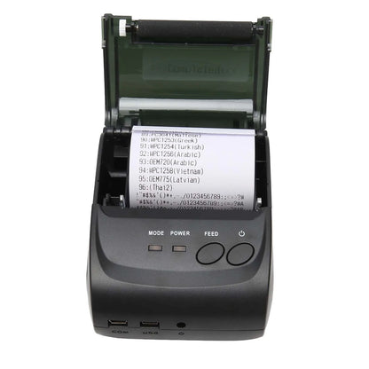 Thermal Printer 58mm 203DPI Accuracy 1500mAh Battery USB Interface Shipping Label Printer 90mm/s High Speed for Logistics