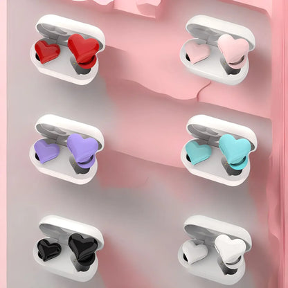 New heartbuds love earphones heart-shaped earphones cute girls wireless bluetooth earphones with colorful lights ear buds