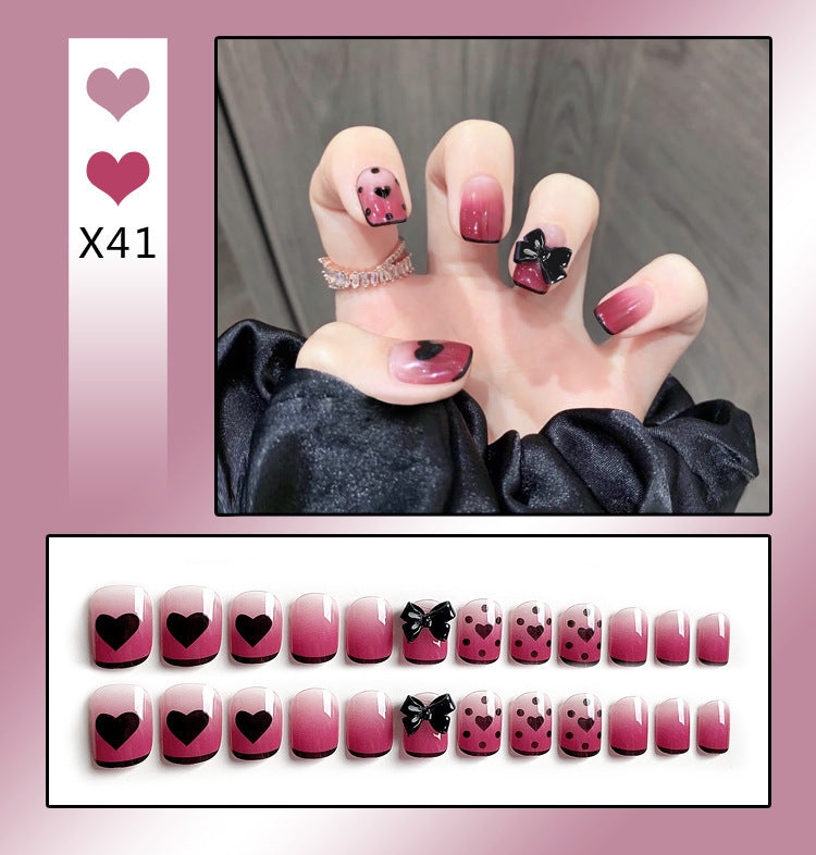 Press on Nails (24 pcs)with beautiful designs easy to apply