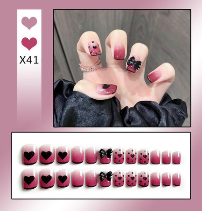 Press on Nails (24 pcs)with beautiful designs easy to apply
