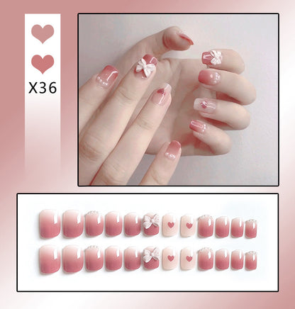 Press on Nails (24 pcs)with beautiful designs easy to apply