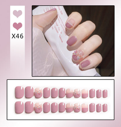 Press on Nails (24 pcs)with beautiful designs easy to apply
