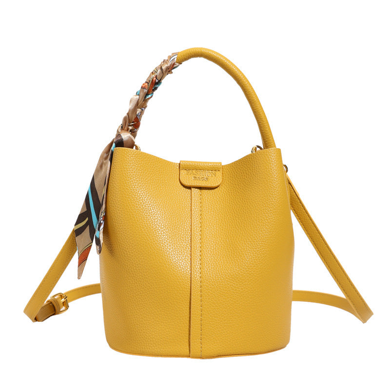 Korean Style Hand or shoulder elegant bag with scarf