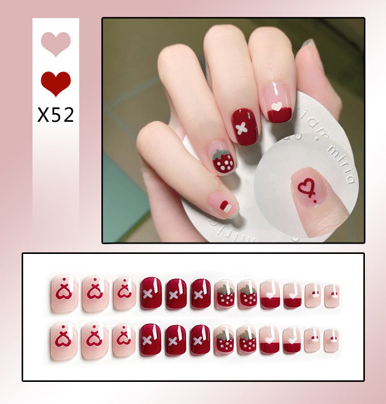 Press on Nails (24 pcs)with beautiful designs easy to apply