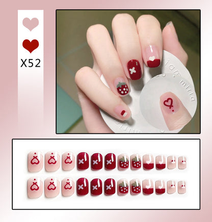 Press on Nails (24 pcs)with beautiful designs easy to apply