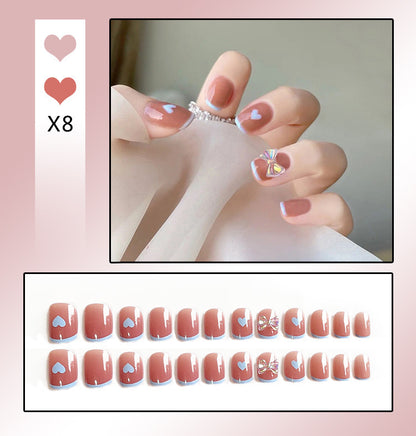 Press on Nails (24 pcs)with beautiful designs easy to apply