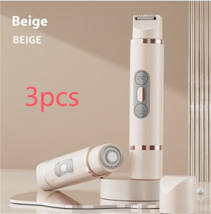 Dual-Head Electric Shaver Painless Women's Epilator for Bikini area and other places as Underarm Facial Lips Leg