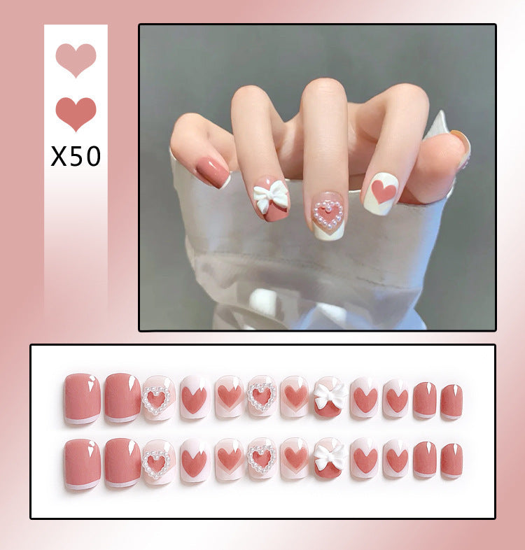 Press on Nails (24 pcs)with beautiful designs easy to apply