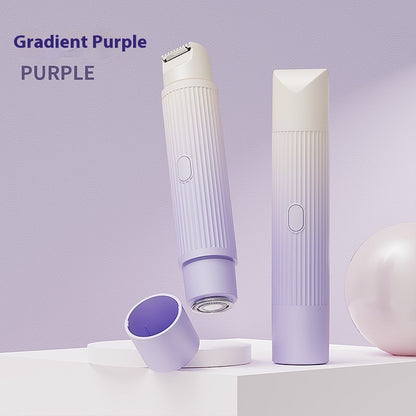 Dual-Head Electric Shaver Painless Women's Epilator for Bikini area and other places as Underarm Facial Lips Leg