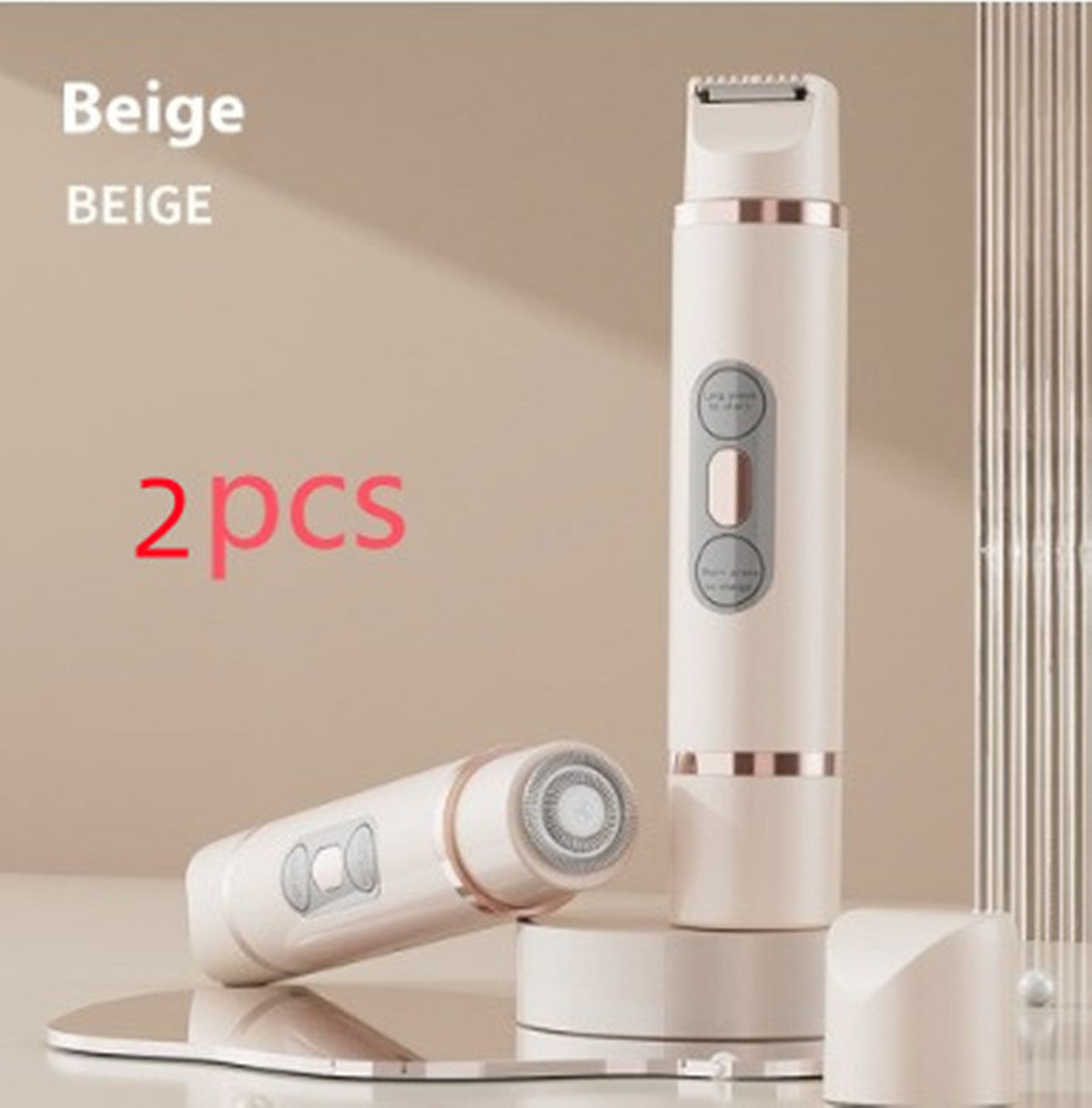 Dual-Head Electric Shaver Painless Women's Epilator for Bikini area and other places as Underarm Facial Lips Leg