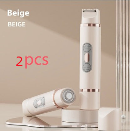 Dual-Head Electric Shaver Painless Women's Epilator for Bikini area and other places as Underarm Facial Lips Leg