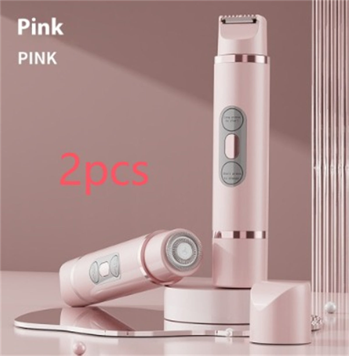 Dual-Head Electric Shaver Painless Women's Epilator for Bikini area and other places as Underarm Facial Lips Leg