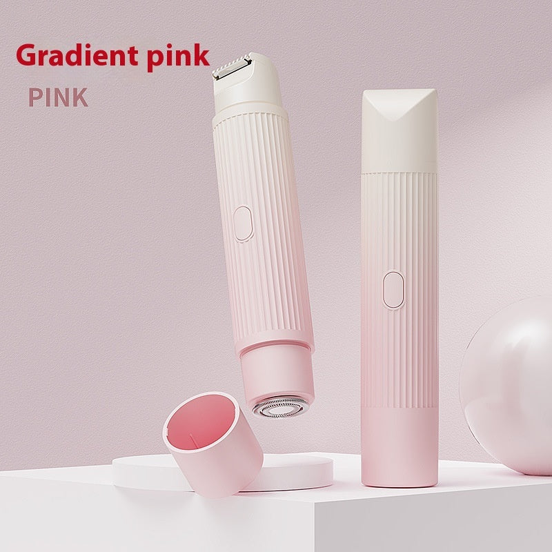 Dual-Head Electric Shaver Painless Women's Epilator for Bikini area and other places as Underarm Facial Lips Leg